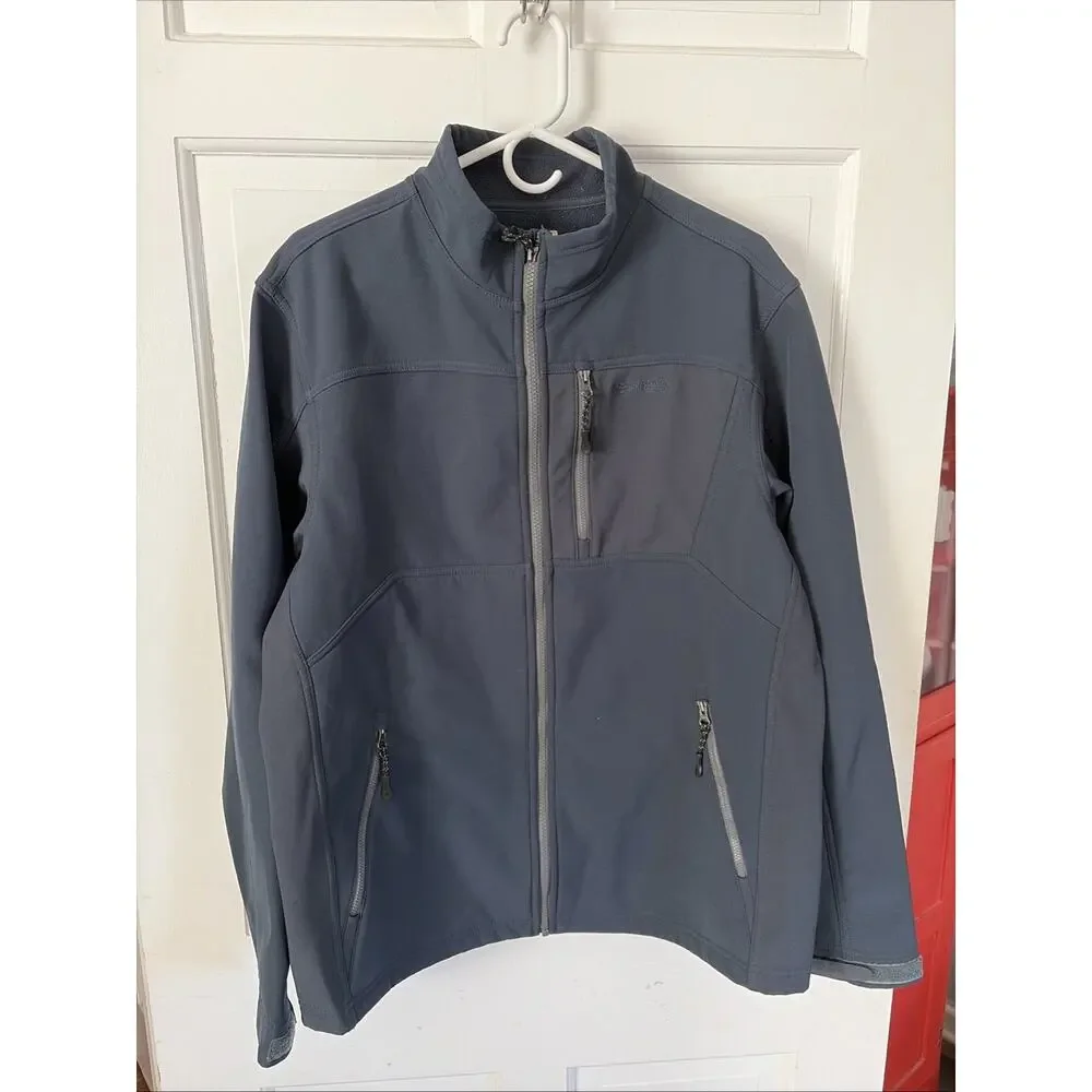 Red Head Mens Blue Soft Shell Fleece Lined Jacket M Outdoor Hunting Hiking Warm